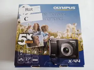 OLYMPUS X-44 14.0 MP rot neuw.+OVP+viele extras+Rechnung Bild 10