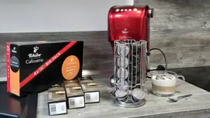 Tchibo Cafissimo Classic, 170x Kaffeekapseln, Kapselhalter