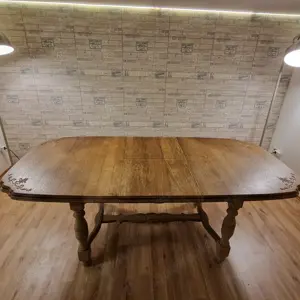 Essgruppe Eiche massiv, Sitzgruppe Tisch 4 Stühle, 2 Sessel Bild 3