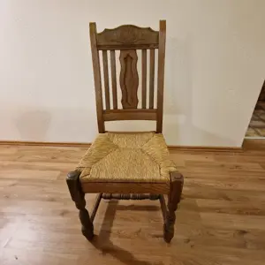 Essgruppe Eiche massiv, Sitzgruppe Tisch 4 Stühle, 2 Sessel Bild 6