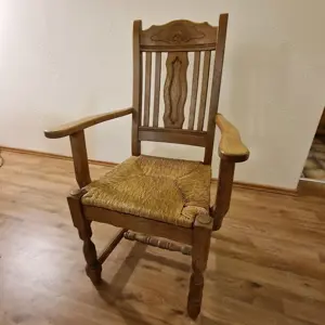 Essgruppe Eiche massiv, Sitzgruppe Tisch 4 Stühle, 2 Sessel Bild 8