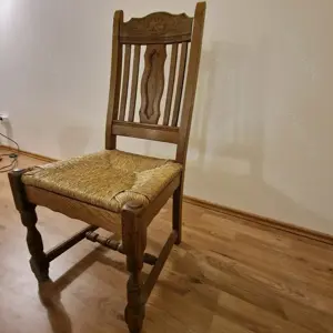 Essgruppe Eiche massiv, Sitzgruppe Tisch 4 Stühle, 2 Sessel Bild 7