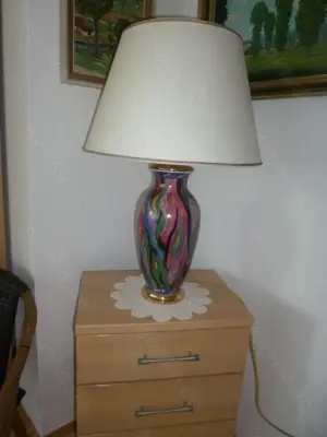 Tisch-Stehlampe aus Porzellan