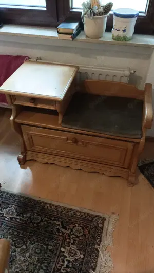 Verkaufe Telefonbank aus Holz