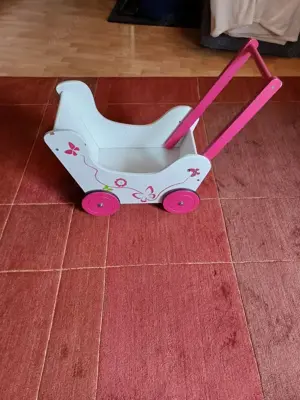Massivholz Kinder Puppenwagen