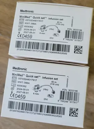 Medtronic Infusionsset MiniMed Quick-set 6mm 110cm - Softkanüle MMT-398A   2x10 Stück