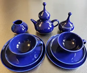 Rosenthal Tea for Two Björn Wiinblad  Blau studio-linie  Teeservice 2 Personen 9-teilig 1te Wahl