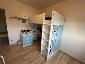 IKEA Smastad Hochbett mit Schrank und Schreibtisch