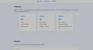Websiten gestalten