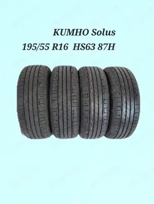 Verkaufe: KUHMO Solus  195 55 R16 Hs87 