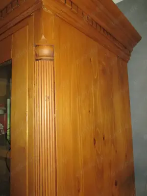 2 Sehr Schöne Fichte Massiv Holz Vitrine Oxford Top Qualität Bild 8