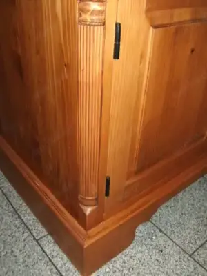 2 Sehr Schöne Fichte Massiv Holz Vitrine Oxford Top Qualität Bild 5