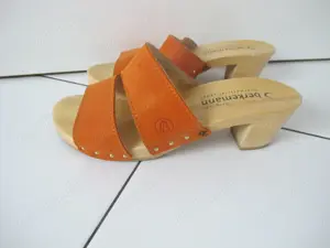 Berkemann Gr 39 Holz Pantoletten Sandaletten