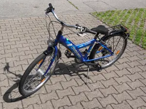Jugend-Trekkingfahrrad 20 Zoll, blau, 18-Gang-Kettenschaltung Bild 4