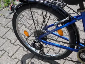 Jugend-Trekkingfahrrad 20 Zoll, blau, 18-Gang-Kettenschaltung Bild 5