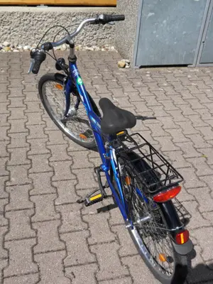 Jugend-Trekkingfahrrad 20 Zoll, blau, 18-Gang-Kettenschaltung Bild 7