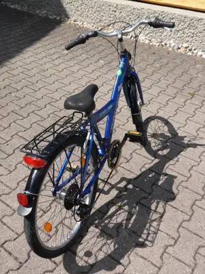 Jugend-Trekkingfahrrad 20 Zoll, blau, 18-Gang-Kettenschaltung Bild 8