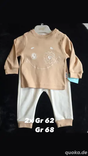 baby langarmshirt mit hose neu gr 62 und 68