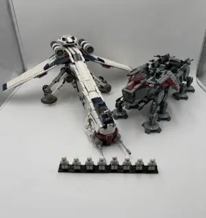 Star Wars Republic Dropship Mit AT-OT 10195 mit Lego Kompartibel