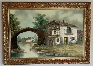 2 große stilvolle & romantische Ölgemälde mit Mallorca-Motiven