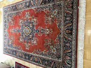 Großer, edler Orientteppich mit Zertifikat (Handgeknüpft, Indien)