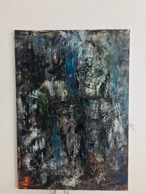 Acrylgemälde Abstrakt auf Leinwand Unikat  Orginal 70x90 VHS Bild 3