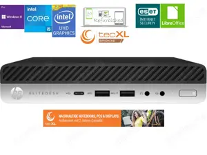 Mini-PC HP EliteDesk 800 G4 - i5-8500T 6x3.50GHz 16GB 512GB-SSD 