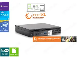 Mini-PC Dell OptiPlex 7070 - i3-8100 4x3.60GHz 16GB 512GB-SSD 