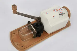 Wandkaffeemühle HAHA manuel lBohnenmühle Keramik vintage 30er
