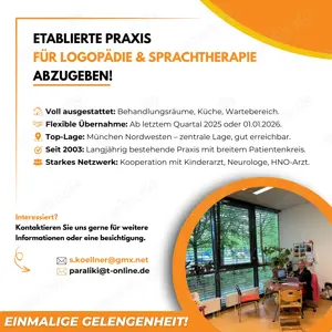 Lukrative Praxisgemeinschaft abzugeben!