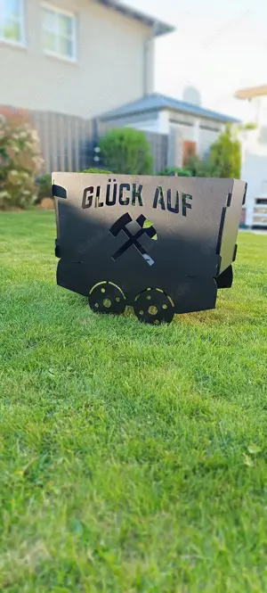 Lore Glück Auf Feuerkorb Zeche Bergwerk Deko Wunschmotiv möglich!
