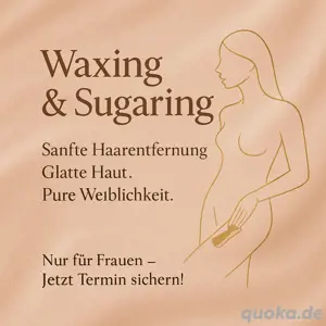 Waxing und Sugaring Haarentfernung für Damen 
