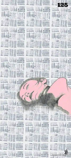 Pop Art Grafik 125 - rainer.barnulf Originalzeichnung auf Dibondplatte 10x20cm 