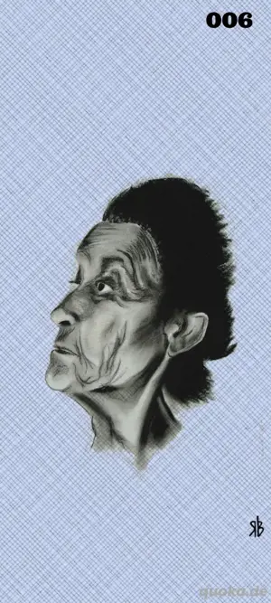 Pop Art Grafik 006 - rainer.barnulf Originalzeichnung auf Dibondplatte 10x20cm 