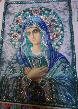 Diamond painting fertiges Bild Madonna