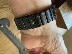Herrenuhr 42 mm im Santos-Style   "Black Venom" Bild 8