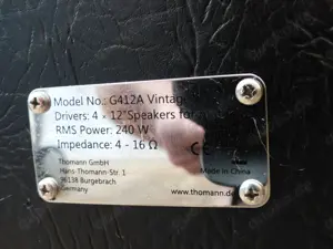 Harley Benton G412A Celestion V30 Bild 5