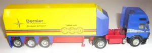 Herpa 1:87 2 LKW MAN F2000 Zugmaschine MB SK1850 Glastransporter Bild 2