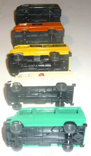 Wiking alt 1:87 5 Lieferwagen Kleinbus MB 207 MB L406 VW LT28 Bild 5