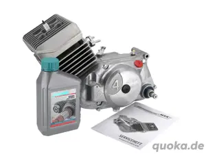 Motor 50ccm, 4-Gang, 60km h Gehäuse Natur - Simson S51, KR51 2 Schwalbe, SR50