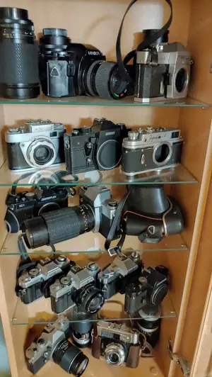 Alte analoge Kameras aus Sammlung Bild 2