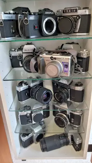 Alte analoge Kameras aus Sammlung Bild 5