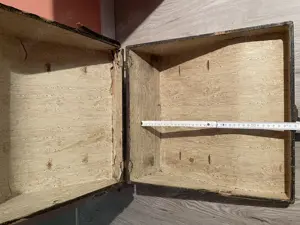 Akkordeonkoffer antik restaurierungbedürftig Bild 3