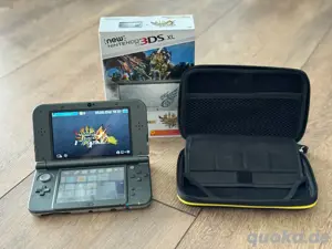 New Nintendo 3Ds XL spielkonsole und verpakung + schwarz tasche 