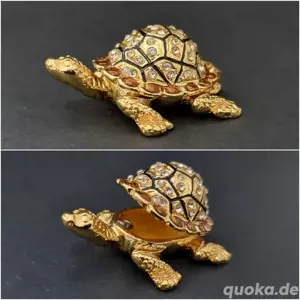 Schmuckdose Schildkröte|Schmuckkästchen|Vintage Box|Pillendöschen