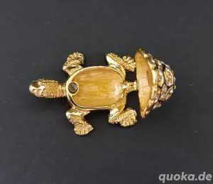 Schmuckdose Schildkröte|Schmuckkästchen|Vintage Box|Pillendöschen Bild 3