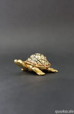 Schmuckdose Schildkröte|Schmuckkästchen|Vintage Box|Pillendöschen Bild 8