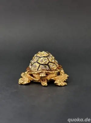 Schmuckdose Schildkröte|Schmuckkästchen|Vintage Box|Pillendöschen Bild 6