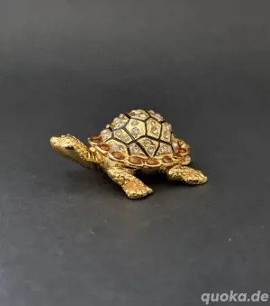 Schmuckdose Schildkröte|Schmuckkästchen|Vintage Box|Pillendöschen Bild 7