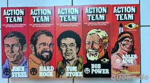 JOHN STEEL HARD ROCK TOM STONE BOB POWER ADLER AUGE ACTION TEAM KARTONS NEU